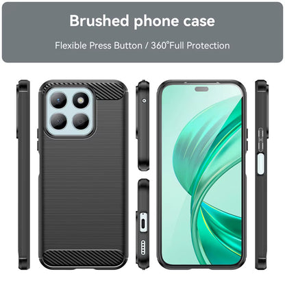 Калъф за Honor X8c, Techsuit, Карбон, Черен