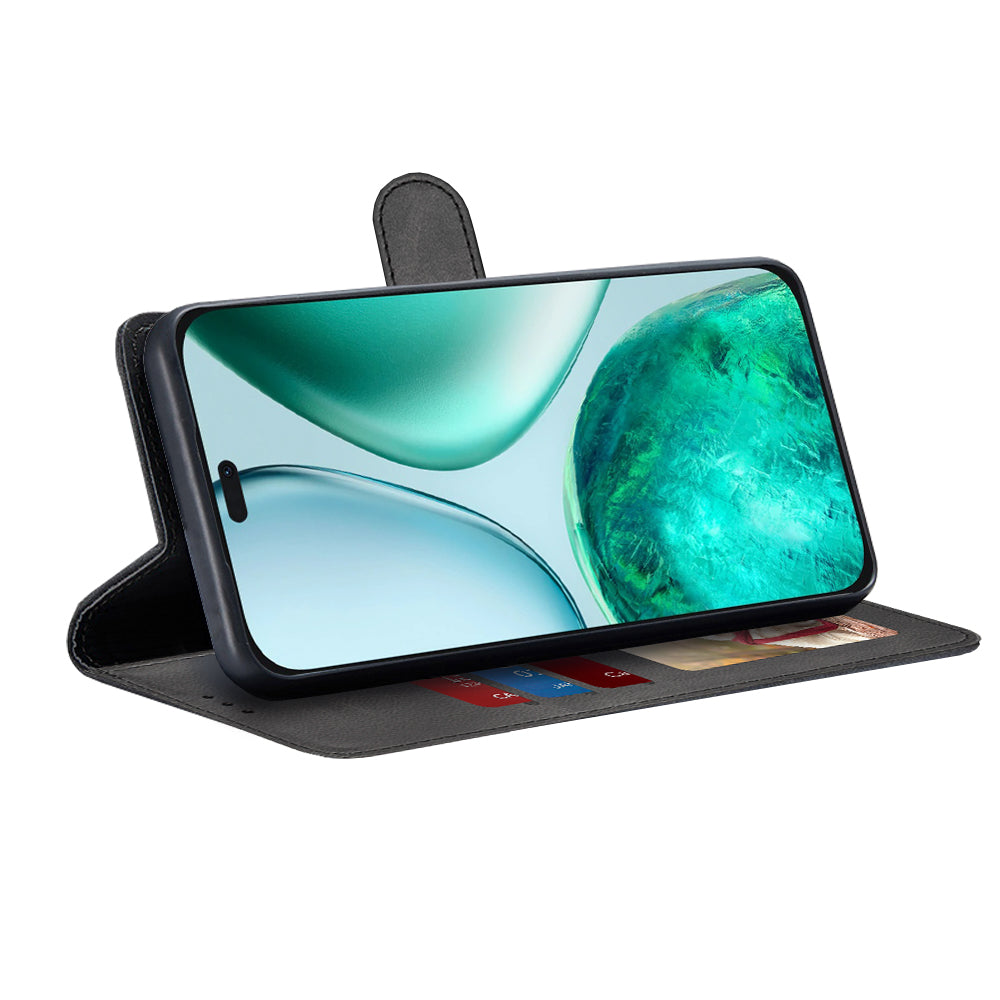 Калъф за Honor X8c, Techsuit, Diary Book, Черен