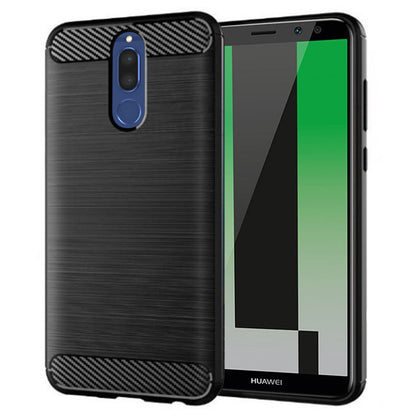 Калъф за Huawei Mate 10 Lite, Techsuit, Карбон, Черен