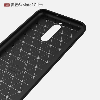 Калъф за Huawei Mate 10 Lite, Techsuit, Карбон, Черен