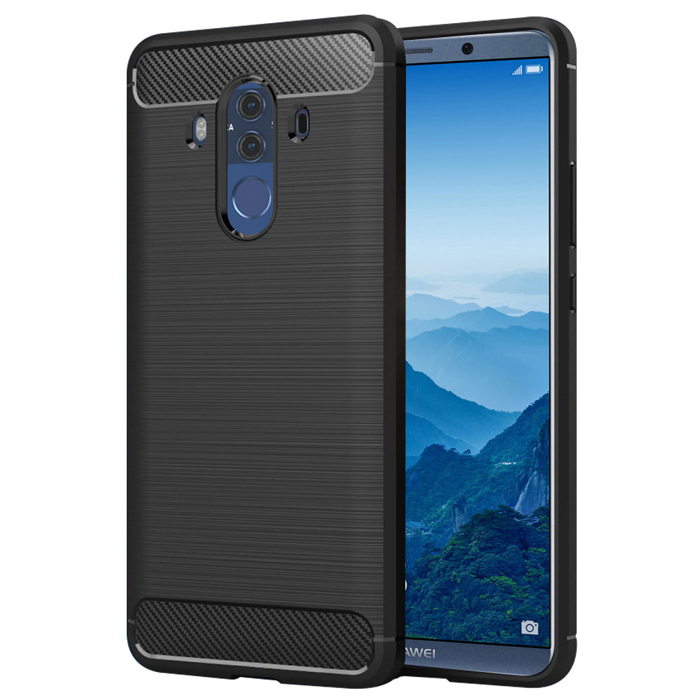 Калъф за Huawei Mate 10 Pro, Techsuit, Карбон, Черен