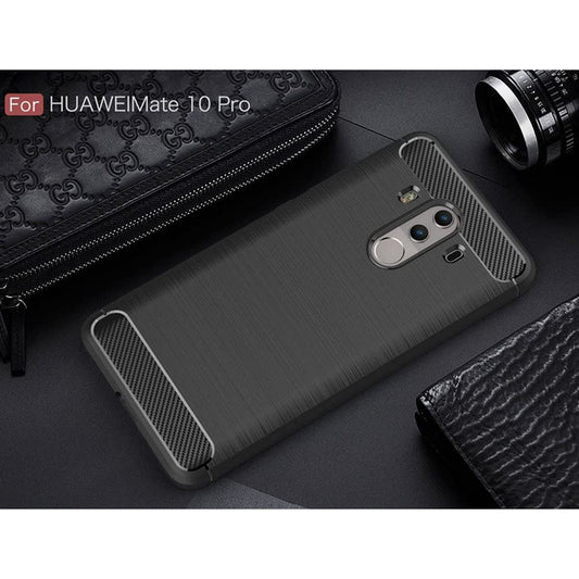 Калъф за Huawei Mate 10 Pro, Techsuit, Карбон, Черен