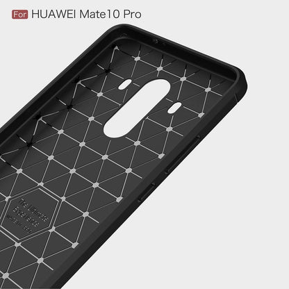 Калъф за Huawei Mate 10 Pro, Techsuit, Карбон, Черен