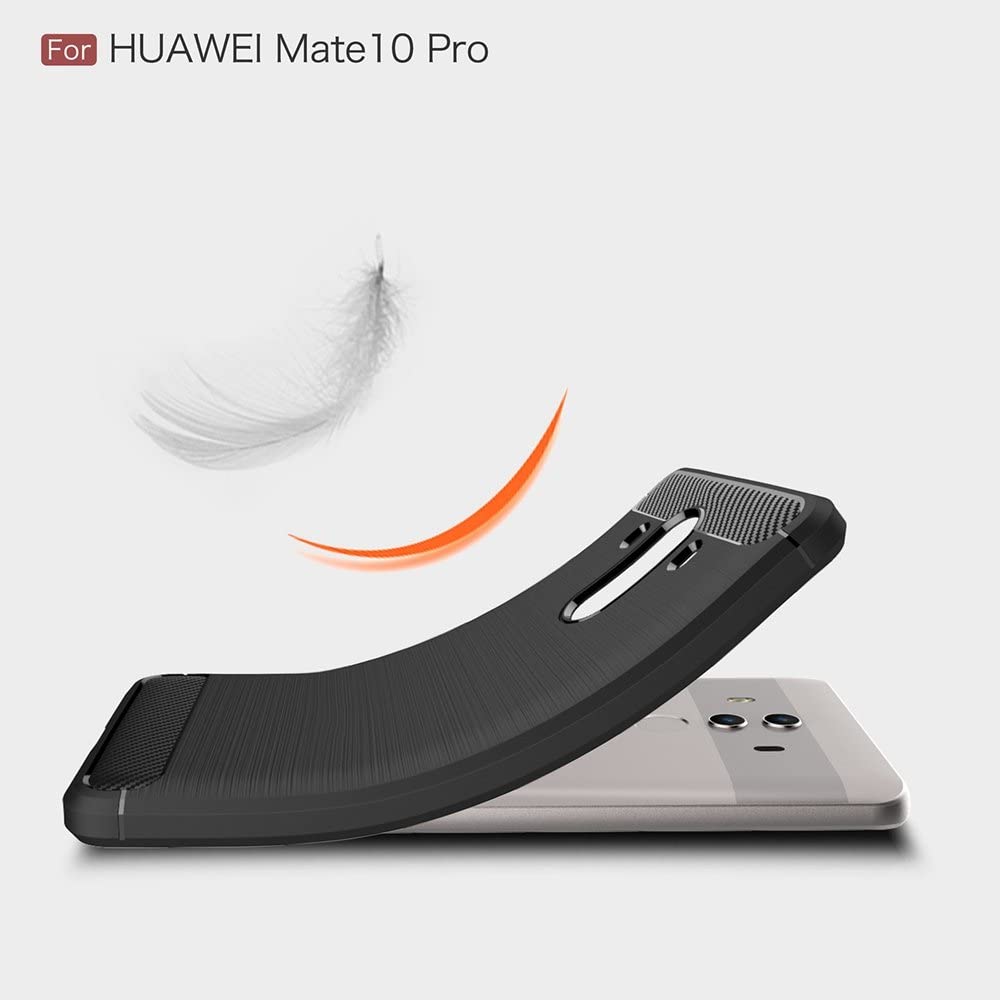 Калъф за Huawei Mate 10 Pro, Techsuit, Карбон, Черен