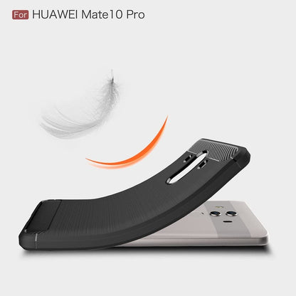 Калъф за Huawei Mate 10 Pro, Techsuit, Карбон, Черен
