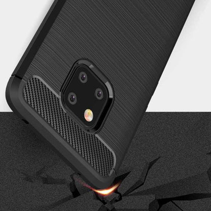 Калъф за Huawei Mate 20 Pro, Techsuit, Карбон, Черен