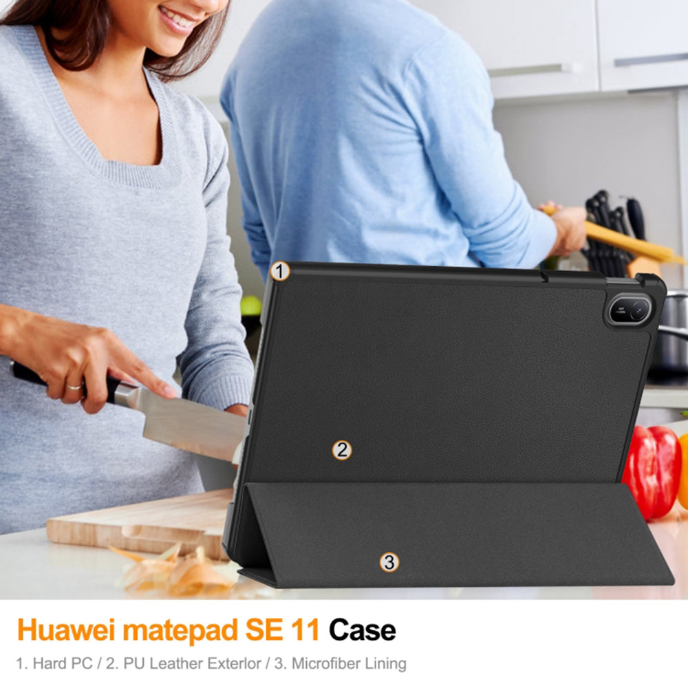 Case for Huawei MatePad SE 11, Techsuit, FoldPro, Black