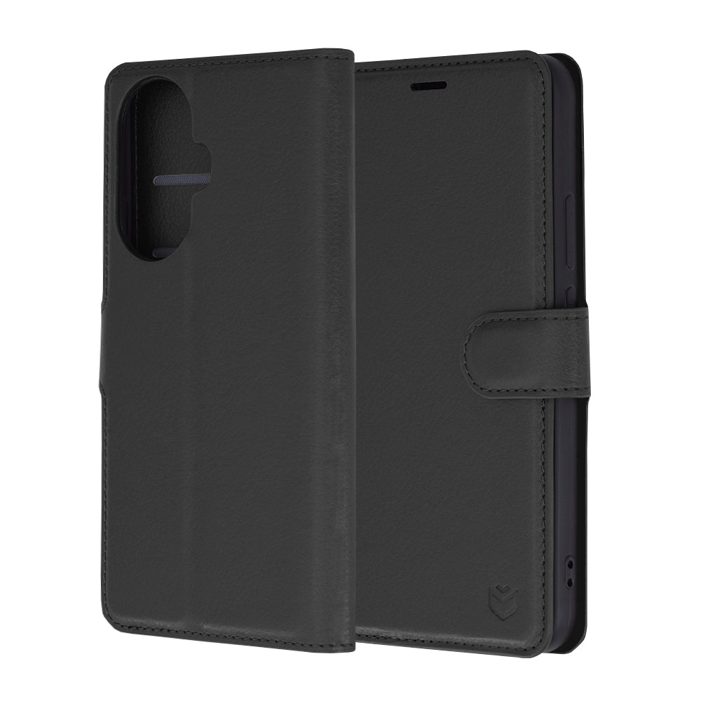 Case for Huawei nova 12s / nova 11, Techsuit, Leather Folio, Black