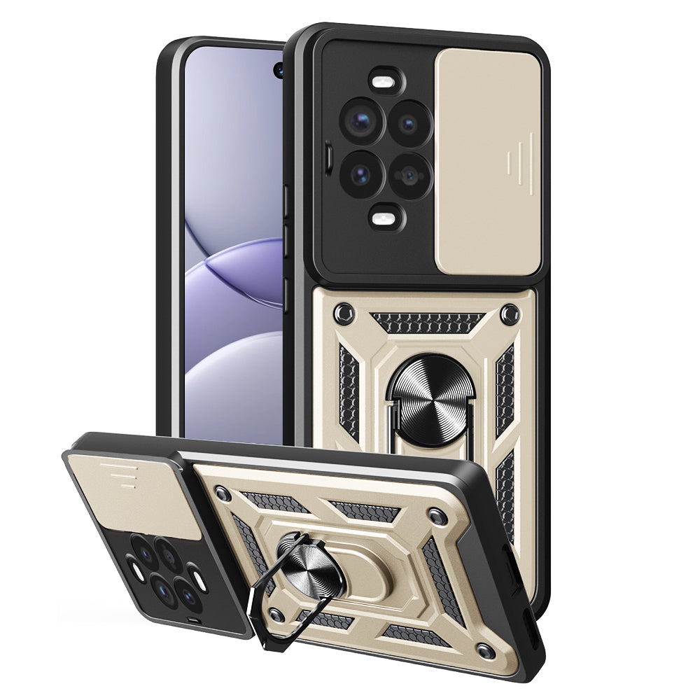 Калъф за Huawei nova 13 Pro, Techsuit, CamShield, Златист