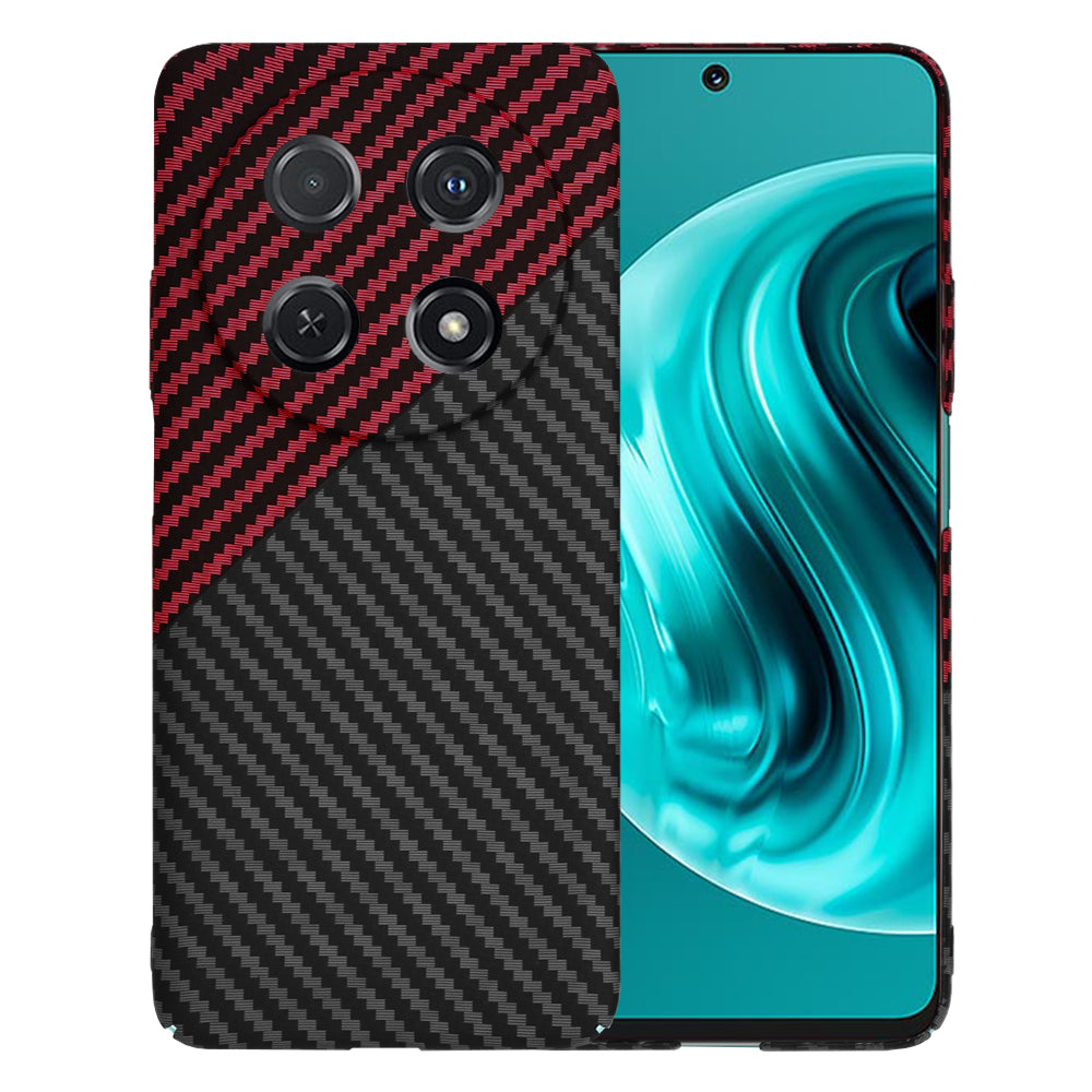 Калъф за Huawei nova 13i / nova 12i, Techsuit, Carbonite FiberShell, Черно Червен