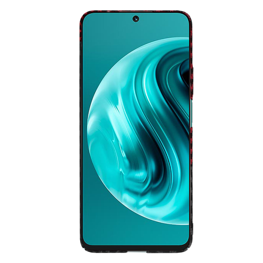 Калъф за Huawei nova 13i / nova 12i, Techsuit, Carbonite FiberShell, Черно Червен