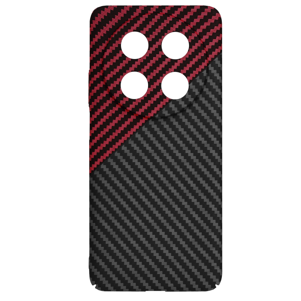 Калъф за Huawei nova 13i / nova 12i, Techsuit, Carbonite FiberShell, Черно Червен
