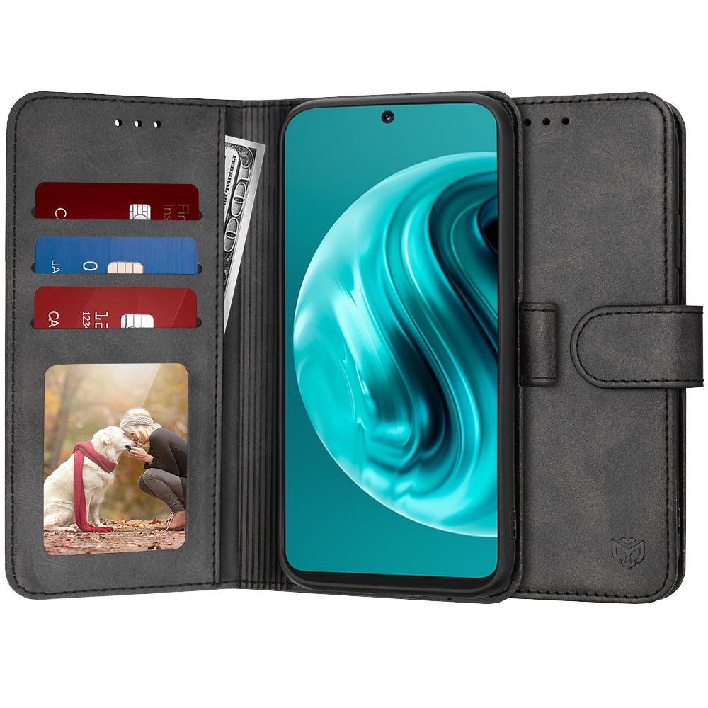 Калъф за Huawei nova 13i / nova 12i, Techsuit, Diary Book, Черен