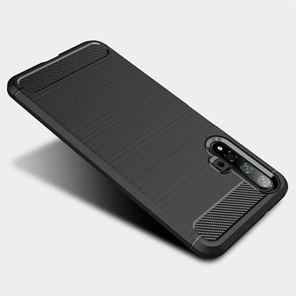 Калъф за Huawei nova 5T / Honor 20, Techsuit, Карбон, Черен
