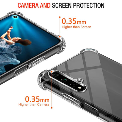 Калъф за Huawei nova 5T / Honor 20, Techsuit, противоударен прозрачен, прозрачен
