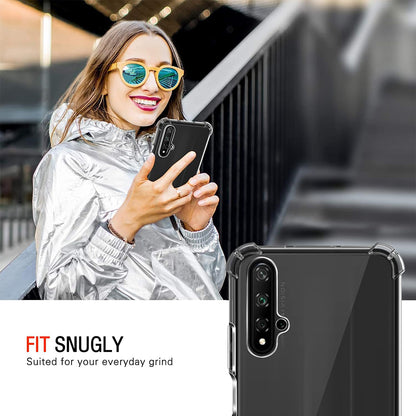 Калъф за Huawei nova 5T / Honor 20, Techsuit, противоударен прозрачен, прозрачен