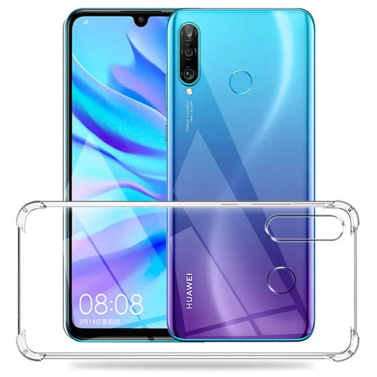 Калъф за Huawei P30 lite New Edition / P30 lite, Techsuit, противоударен прозрачен, прозрачен