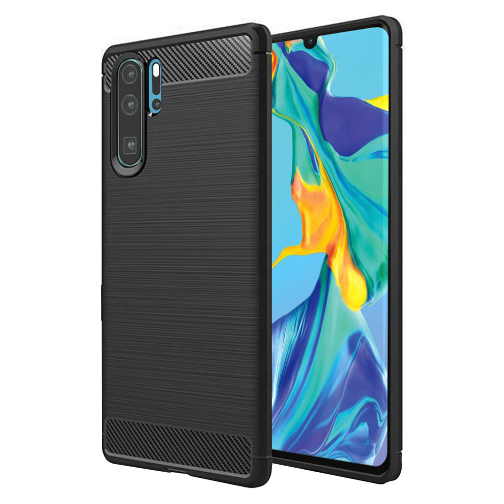 Калъф за Huawei P30 Pro New Edition / P30 Pro, Techsuit, Карбон, Черен