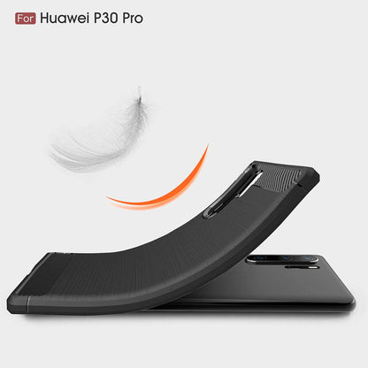 Калъф за Huawei P30 Pro New Edition / P30 Pro, Techsuit, Карбон, Черен