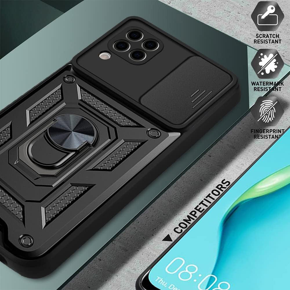 Калъф за Huawei P40 lite 4G, Techsuit, CamShield, Черен