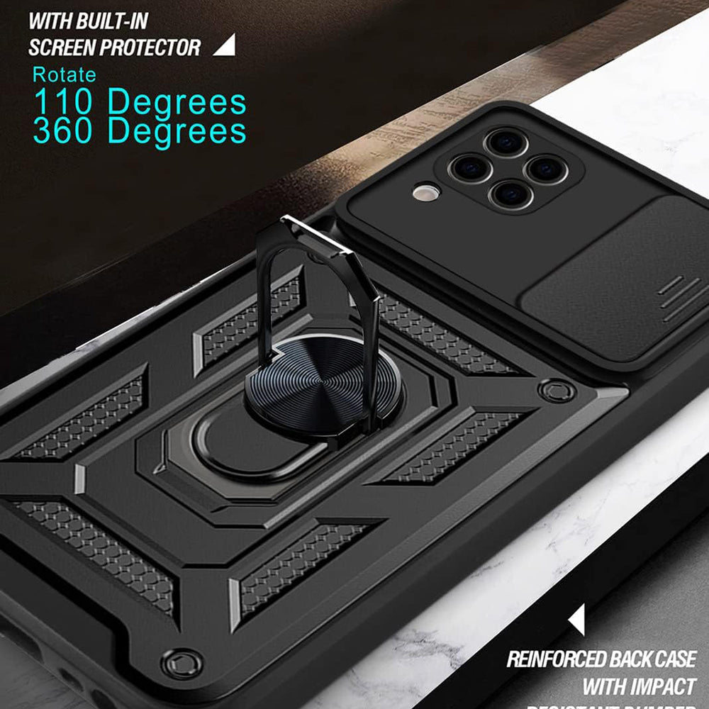 Калъф за Huawei P40 lite 4G, Techsuit, CamShield, Черен