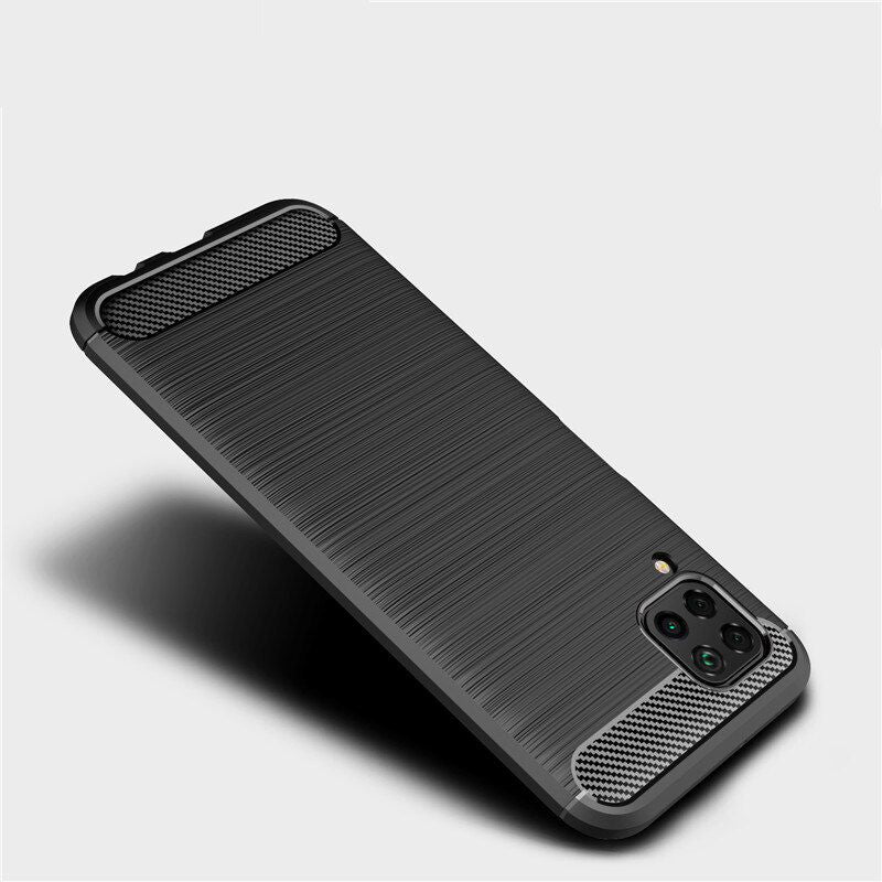 Калъф за Huawei P40 lite 4G, Techsuit, Карбон, Черен