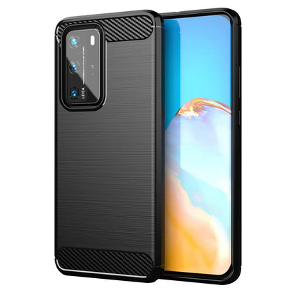 Калъф за Huawei P40 Pro, Techsuit, Карбон, Черен