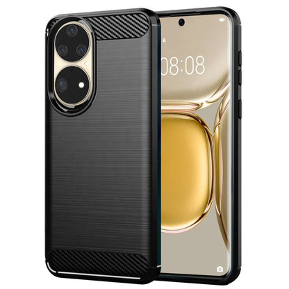 Калъф за Huawei P50 Pro, Techsuit, Карбон, Черен