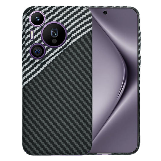Калъф за Huawei Pura 70 Pro, Techsuit, Carbonite FiberShell, Черно Сиво