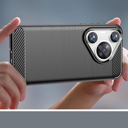Калъф за Huawei Pura 70, Techsuit, Карбон, Черен
