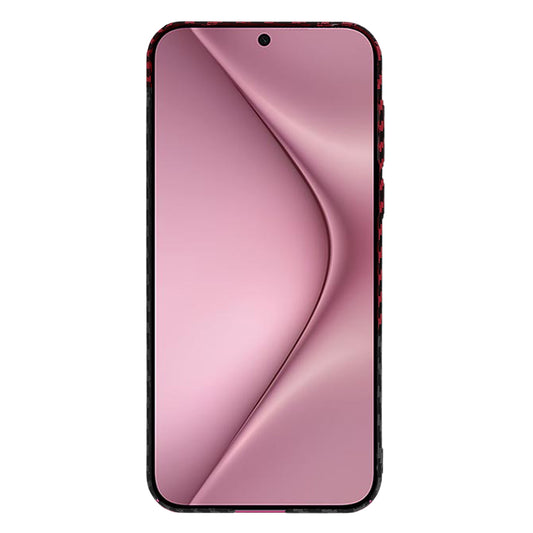 Калъф за Huawei Pura 70, Techsuit, Carbonite FiberShell, Черно Червен