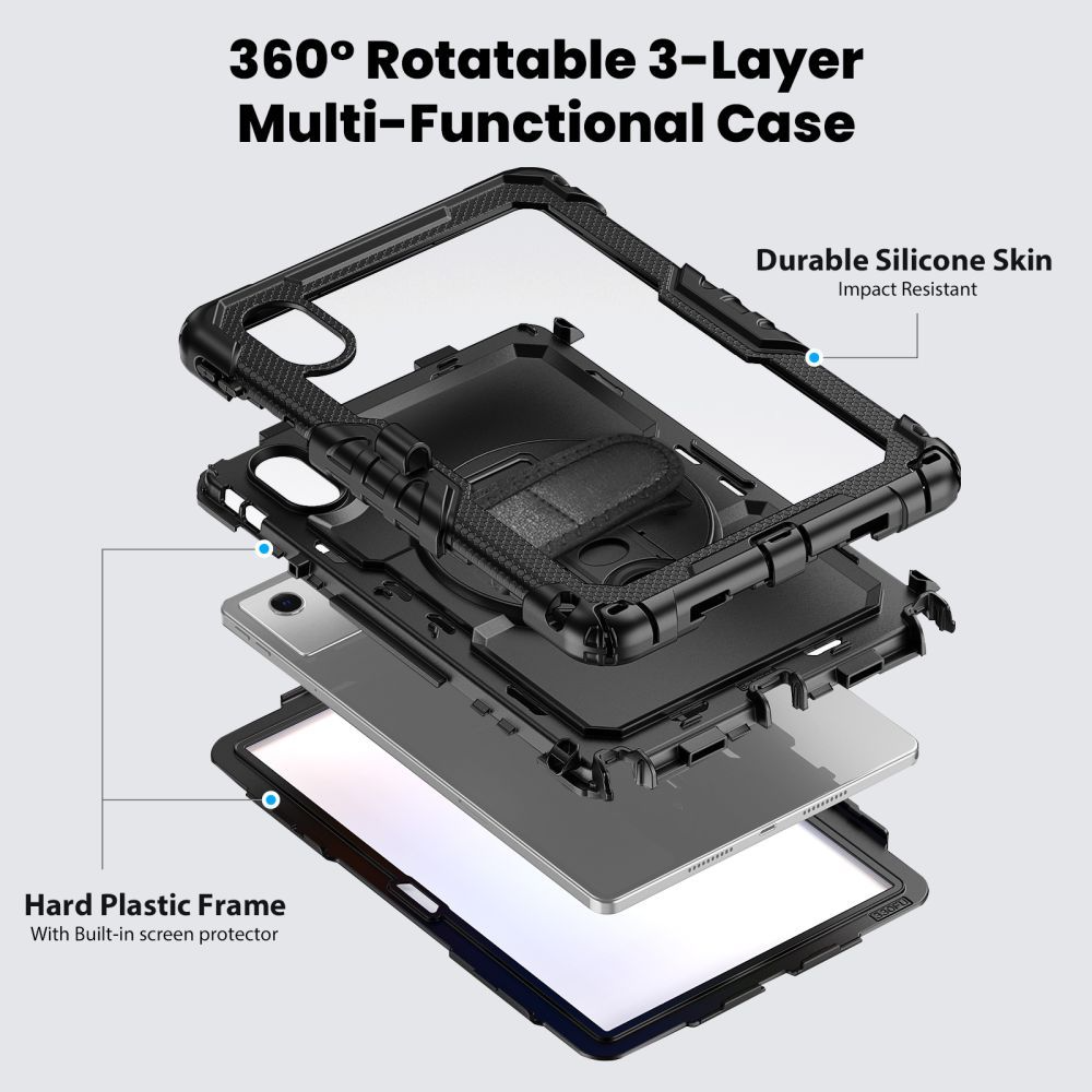 Калъф за Lenovo Idea Tab 11, Tech-Protect, Solid, Черен
