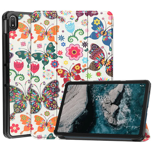 Калъф за Lenovo Idea Tab 11, Techsuit, FoldPro Butterfly, Многоцветен