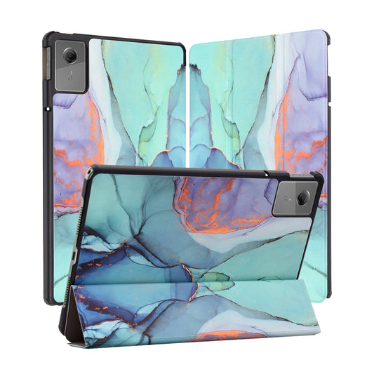 Калъф за Lenovo Idea Tab 11, Techsuit, FoldPro Green Time, Многоцветен