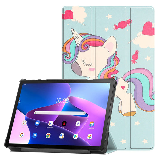 Калъф за Lenovo Idea Tab 11, Techsuit, FoldPro Unicorn, Многоцветен