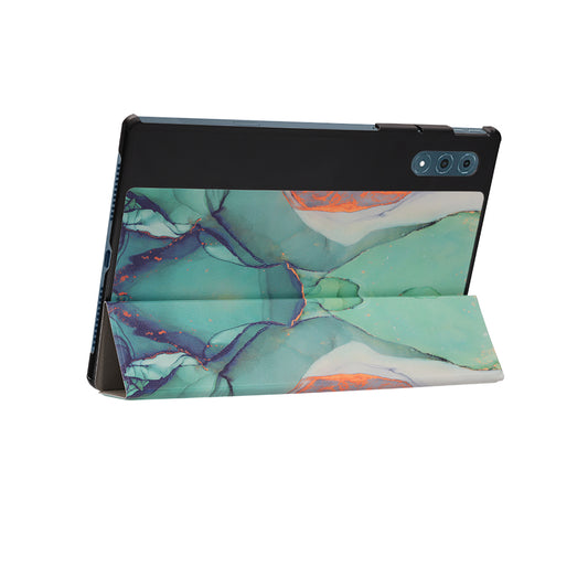 Калъф за Lenovo Yoga Tab Plus, Techsuit, FoldPro Green Time, Многоцветен
