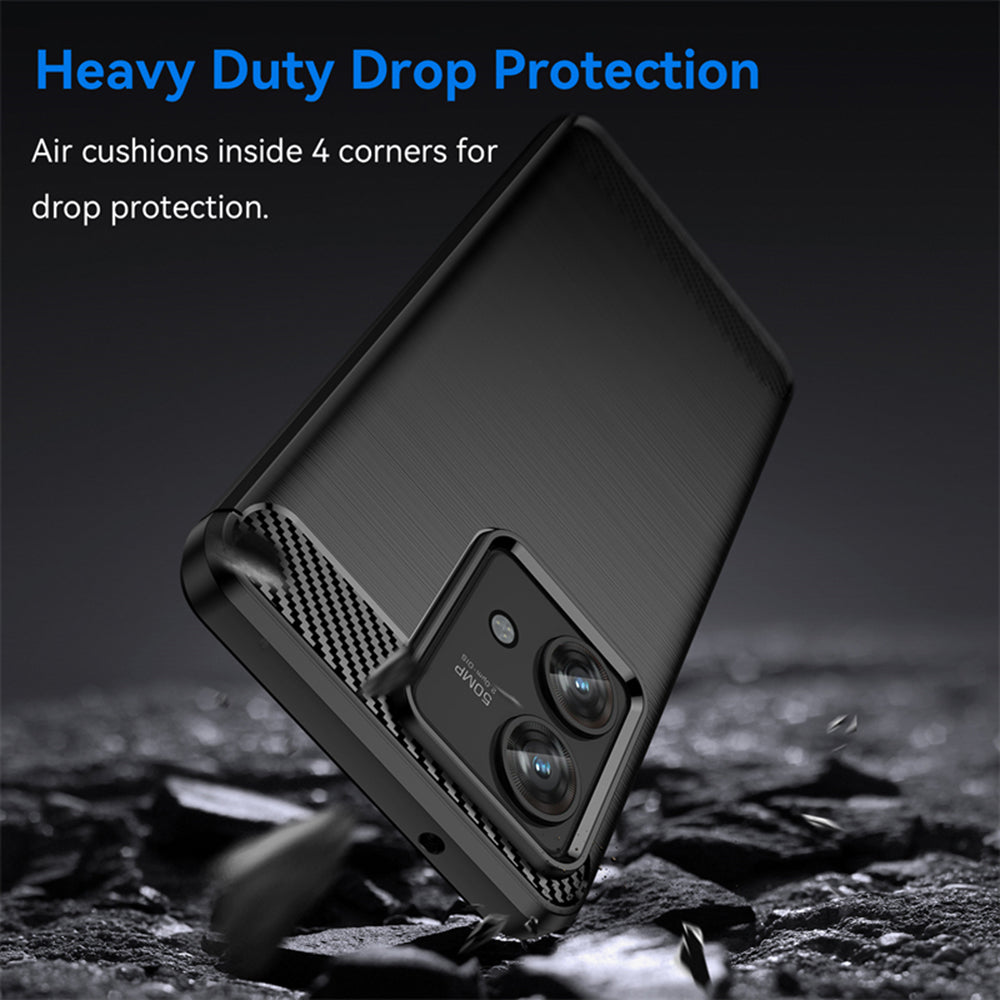 Калъф за Motorola Edge 40 Neo, Techsuit, Карбон, Черен