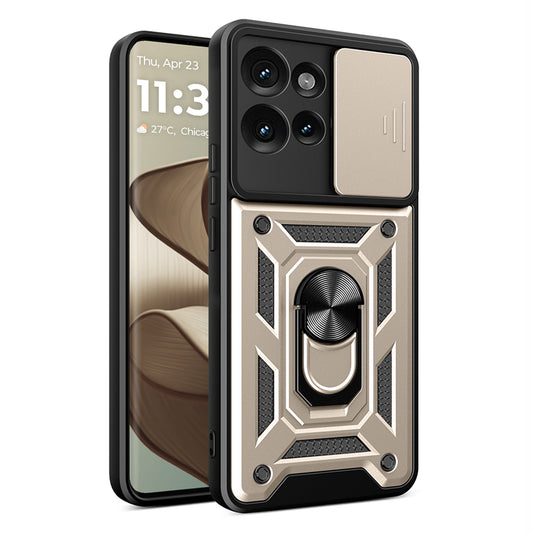 Калъф за Motorola Edge 50 Fusion, Techsuit, CamShield, Златист