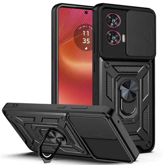 Калъф за Motorola Edge 50 Fusion, Techsuit, CamShield, Черен
