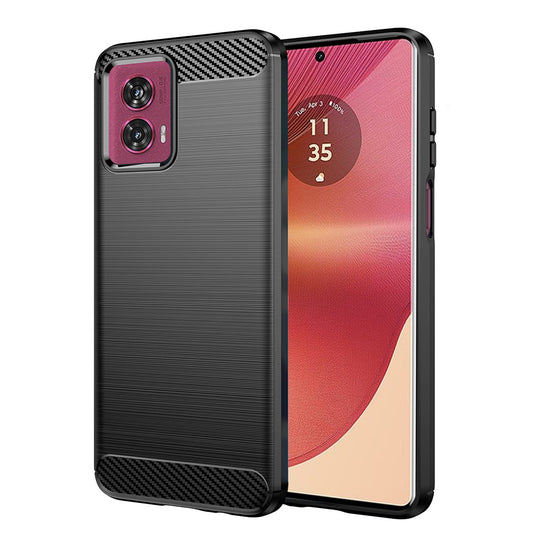 Калъф за Motorola Edge 50 Fusion, Techsuit, Карбон, Черен
