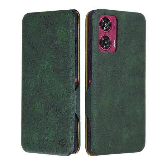 Калъф за Motorola Edge 50 Fusion, Techsuit, Safe Wallet Plus, Зелен