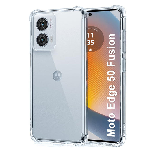 Калъф за Motorola Edge 50 Fusion, Techsuit, противоударен прозрачен, прозрачен