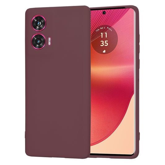 Калъф за Motorola Edge 50 Fusion, Techsuit, SoftFlex, Вишнев