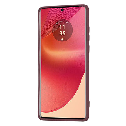 Калъф за Motorola Edge 50 Fusion, Techsuit, SoftFlex, Вишнев