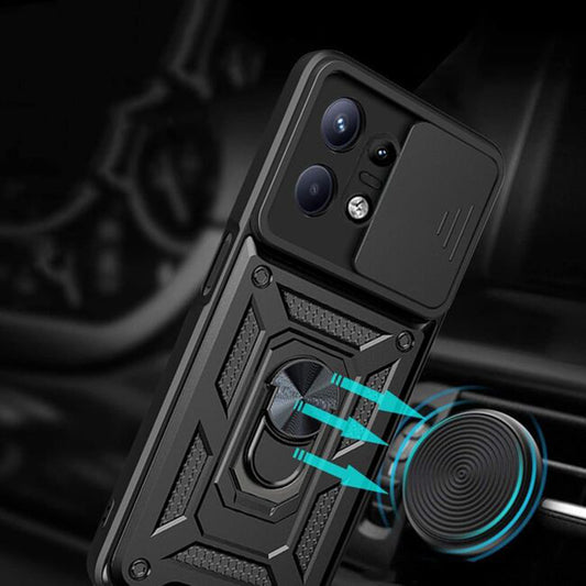 Калъф за Motorola Edge 50 Pro, Techsuit, CamShield, Черен