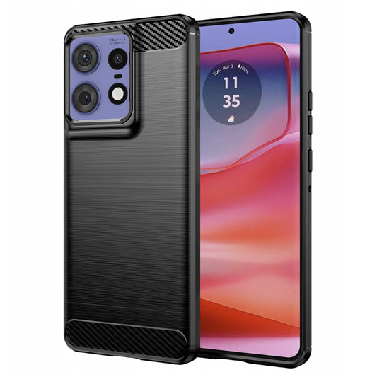 Калъф за Motorola Edge 50 Pro, Techsuit, Карбон, Черен