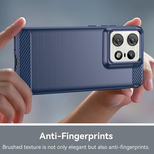 Калъф за Motorola Edge 50 Pro, Techsuit, Карбон, Черен