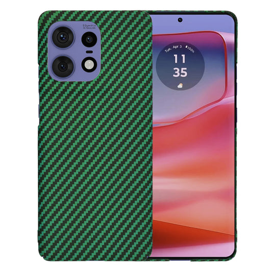 Калъф за Motorola Edge 50 Pro, Techsuit, Carbonite FiberShell, Зелен