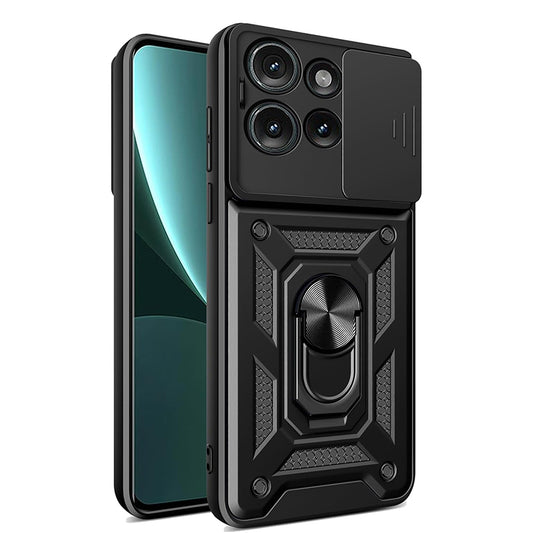 Калъф за Motorola Edge 50, Techsuit, CamShield, Черен