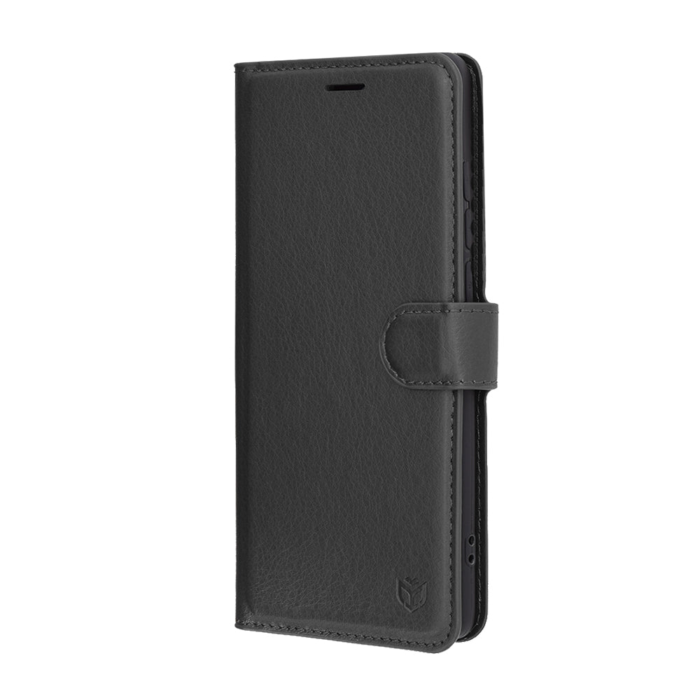Калъф за Motorola Edge 60 Fusion / Edge 60, Techsuit, Leather Folio, Черен